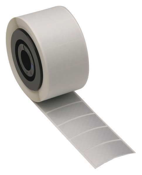 Brady Metallized Polyester Label, 1"H x 2"W For use with MiniMark™ Industrial Label Maker 52148