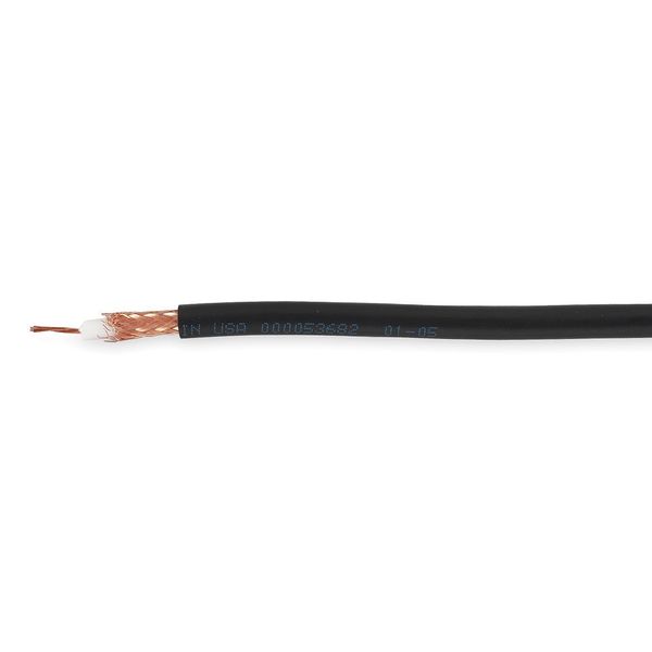 Carol Coaxial Cable, RG5-8, 20 AWG, Black C1166.41.01