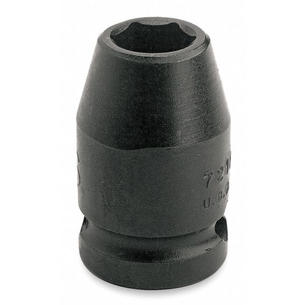 Proto 3/8 in Drive Impact Socket 24 mm Size, Standard Socket, black oxide J7224M