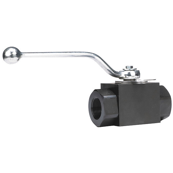 Dynaquip Controls 1" FNPT Carbon Steel Ball Valve Inline VAE2.A00P 1