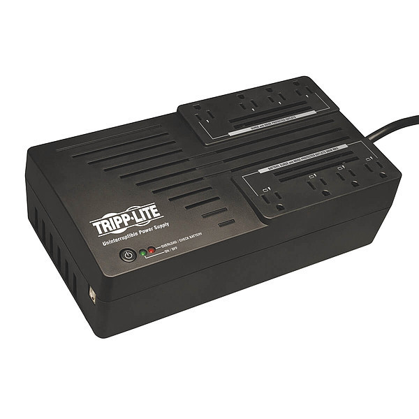 Tripp Lite UPS System, 550VA, 8 Outlets, Desktop/Tower, Wall, Out: 110/115/120V AC , In:120V AC AVR550U