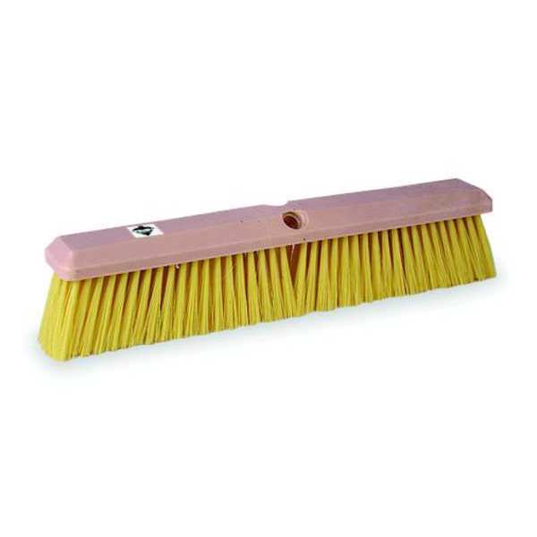 Tough Guy 24 in Sweep Face Broom Head, Medium, Yellow 1A841