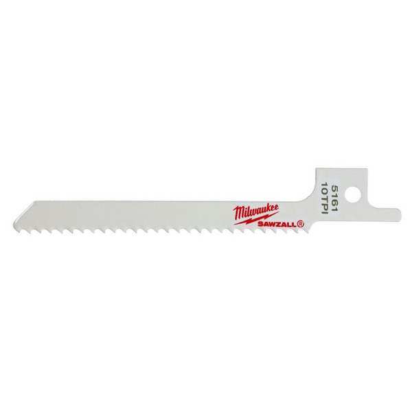 Milwaukee Tool 3-5/8" 10 TPI SUPER SAWZALL Blade (5 PK) 48-00-5161