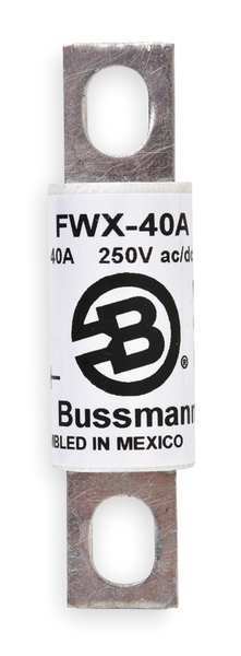 Eaton Bussmann Semiconductor Fuse, FWH-A Series, 40A, Fast-Acting, 500V AC, Bolt-On FWH-40A