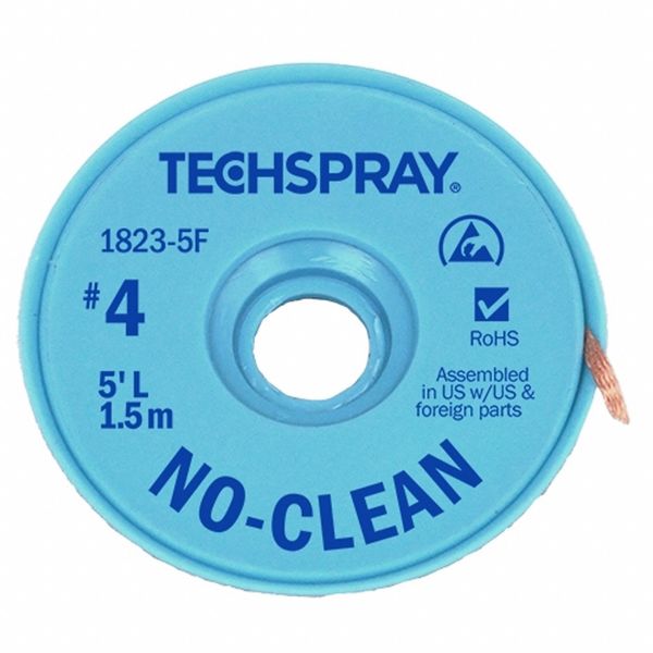 Techspray No-Clean Blue #4 Braid - AS 1823-5F