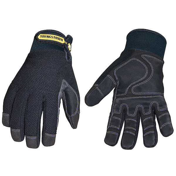 Youngstown Glove Co Winter Glove, Warm/Waterproof, Blk, L, PR 03-3450-80-L