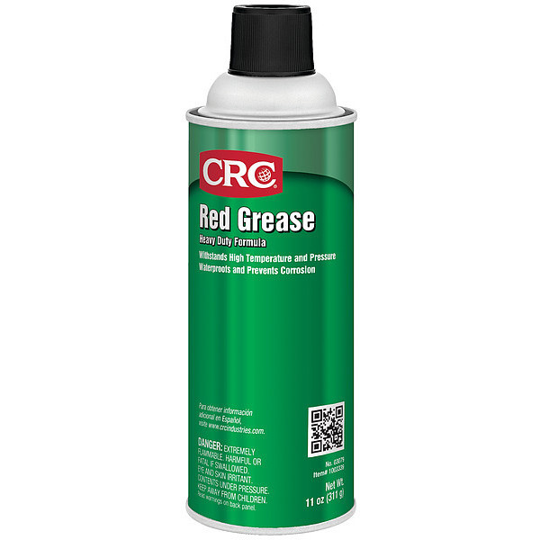 Crc Multipurpose Grease, Red Grease, NLGI Grade 2, 16 oz Aerosol Can, Red 03079