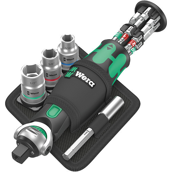 Wera 1/4 in Drive 140 mm Compact Ratchet 05004283001