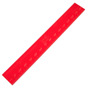 School Smart 1565401 6 in. Plastic Ruler Flexible, Clear - Pack of 12