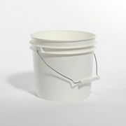 Pipeline Packaging Open Head Pail, HDPE, White, 1 gal., Diameter: 8" 01-05-048-00087