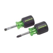 Greenlee Screwdriver Set, Slotted/Phillips, 2 Pc 0153-04C