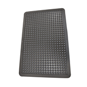 Rubber-Cal "Bubble-Top" Anti-Fatigue Matting - 5/8 in x 3 ft x 4 ft - Rubber Floor Mats - Black Borders 03-184