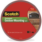 Scotch Mounting Tape, Gray, 1" x 450", PK6 4011-LONG