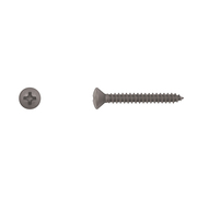 DISCO Sheet Metal Screw, #10 x 1-1/2 in, Black Oval Head Phillips Drive 10176PK