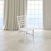 Flash Furniture Kids White Resin Chiavari Chair 10-LE-L-7K-WH-GG