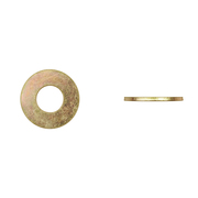 Disco Flat Washer, Fits Bolt Size 3/8" Zinc Yellow Finish 11818PK