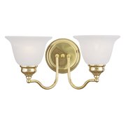 Livex Lighting Essex 2 Light Polished Brass Bath Vanity 1352-02