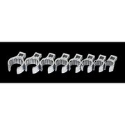 Williams 3/8" Drive Crowfoot Wrench Set, 3/8" D, 8pcs., SAE, 8 pcs, Open End WSBCF-8