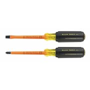 Klein Tools ESD Safe Insulated Screwdriver Set, Slotted/Phillips Tip, 1000V insulated, 2-Piece 33532-INS