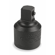 Proto PROTO Impact Socket Adapter, 3/4 in Input Drive Size, 1/2 in Output Drive Size, Square, Black Oxide J7653