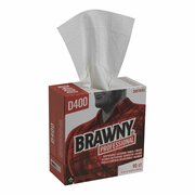 Georgia-Pacific Dry Wipe, Brawny Pro, Dispenser Box, Double Recreped DRC, 90 Wipes, 9 1/4 in x 16 in, White, 10 Pk 20070/03