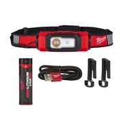 Milwaukee Tool REDLITHIUM USB BEACON Hard Hat Safety Light, 600 Lumens, Rechargeable, 30 Hour Max Run Time 2116-21