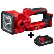 Milwaukee Tool M18™ Search Light with M18™ REDLITHIUM HIGH OUTPUT™ CP3.0 Battery 2354-20, 48-11-1835