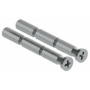 HAGER 2 3/8 in Machine Screw, Plain Steel 23000118