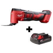 Milwaukee Tool M18™ Cordless Multi-Tool (Tool Only) w/ M18™ REDLITHIUM™ CP2.0 Battery 2626-20, 48-11-1820