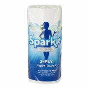 Georgia-Pacific Sparkle Perforated Roll Paper Towels, 2 Ply, 85 Sheets, 60 ft, White, 15 PK 2717714