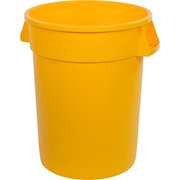 Bronco 32 gal Round Trash Can, Yellow 84103204