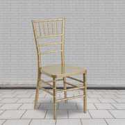 Flash Furniture HERCULES PREMIUM Series Gold Resin Stacking Chiavari Chair 2-LE-GOLD-GG
