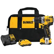 Dewalt Drill, Cordless, 1, 500 RPM, 12V DC DCD701F2