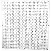 Wall Control Industrial Pegboard, White Metal Peg Boards, PK2 35-IP-3232-W