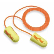 3M Disposable Corded Ear Plugs, Bullet Shape, 33 dB, Orange/Yellow, 200 Pairs 311-1252