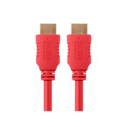 Monoprice HDMI Cable, High Speed, Red, 6ft., 28AWG 4024