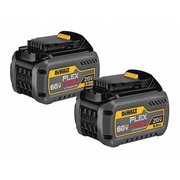 Dewalt 20V DC/60V DC/120V DCV Li-Ion Battery, 6Ah Capacity, 2PK DCB606-2