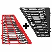 Milwaukee Tool Met/SAE Flex Head Ratcheting Wrench 30pc 48-22-9513,48-22-9413