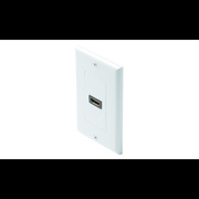 Steren Decorator Wall Plate White, HDMI, 1-Por 516-101WH