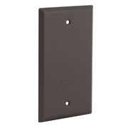 Bell Outdoor Electrical Box Cover, Vertical, 1 Gangs, Blank and Flat 5173-2