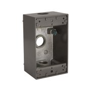 Bell Outdoor Weatherproof Box, 3 Threaded Outlets 2", 1-Gang, Aluminum 5320-2