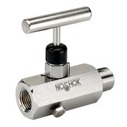 Noshok Needle valve, 1/2" NPT MxF, Stain 604-MFS