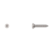 DISCO Sheet Metal Screw, #10 x 1 in, Chrome Plated Oval Head Phillips Drive 6309PK