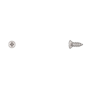 DISCO Sheet Metal Screw, #10 x 1/2 in, Chrome Plated Oval Head Phillips Drive 6409PK