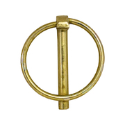 Buyers Products Yellow Zinc Plated Linch Pin - 1/4 Diameter x 1-3/4 Inch Long with Ring 66000