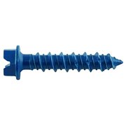 Dewalt Ultracon Masonry Screw, 1/4" Dia., Hex, 1-1/4" L, Steel Zinc Stalgard, 100 PK DFM12720