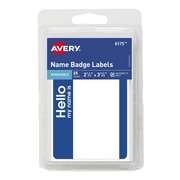 Avery Name Badge Stickers "Hello My Name, PK25 6175