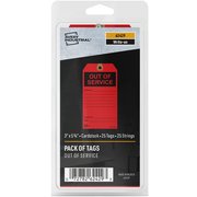 Avery Red Service Tags, PK25 62429