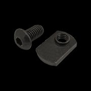 80/20 5/16"-18 Socket Head Cap Screw, Black Zinc Plated Steel, 5/8 in Length 75-3826