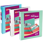 Avery Two-Tone View 2" 3-Ring Binders with Poc 17236